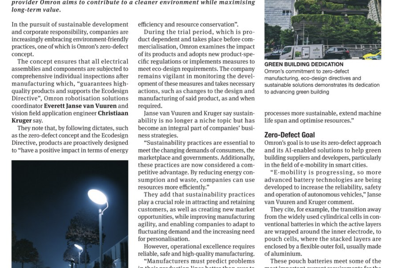 Driven Media OMRON PR Published in Engineering News